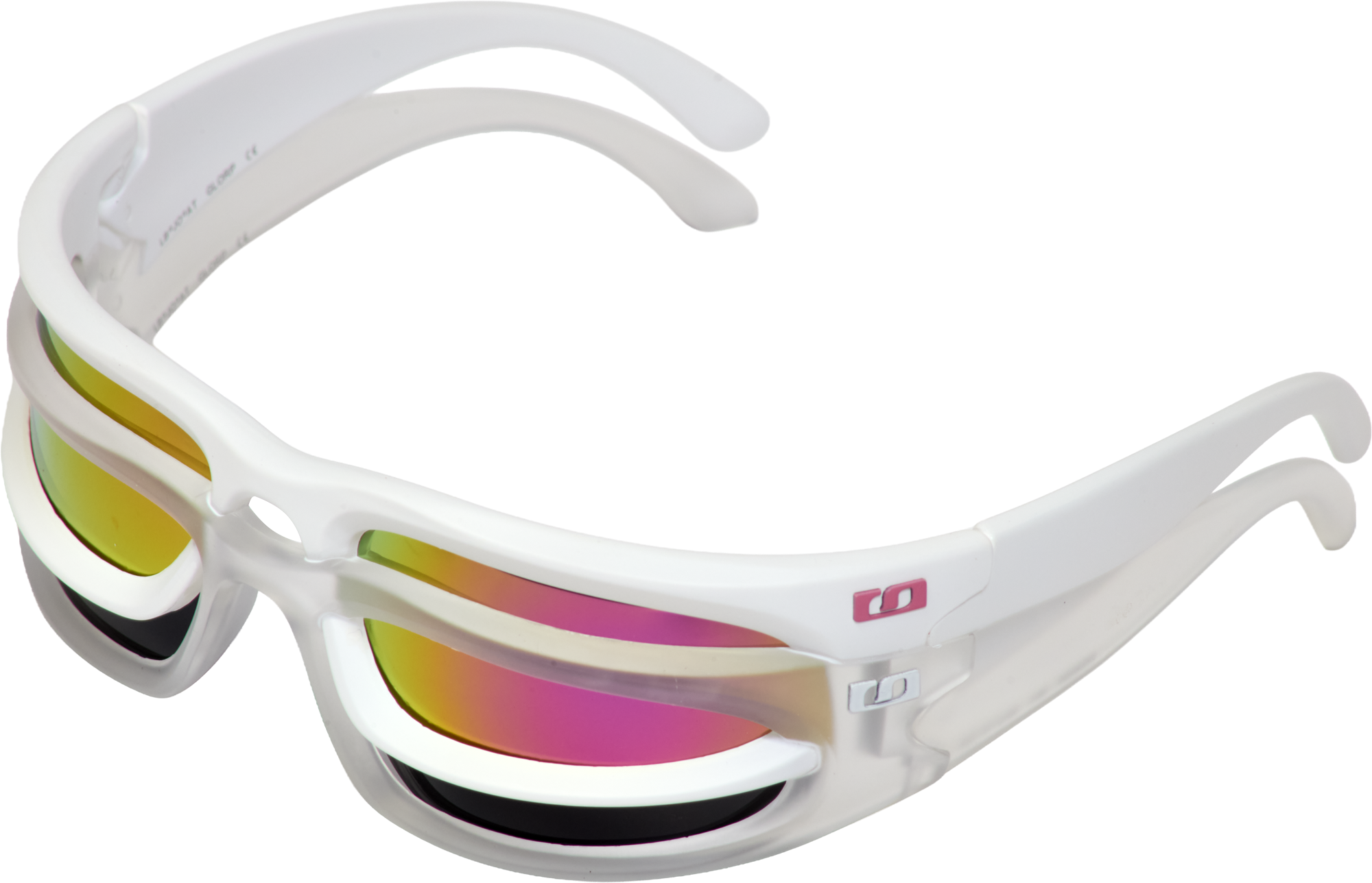TWIN - WHITE/FROSTED (Pink Lens)